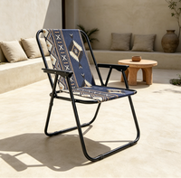 Chaises pliantes de camping en métal personnalisées, légères et portables pour les pique-niques au parc et les aventures en plein air, Sillas De Playa