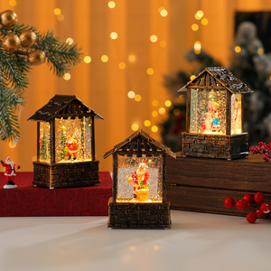Lámpara de aceite con forma de casa de nieve iluminada de nuevo estilo con música, decoración de regalo de Navidad, bola de cristal - Product Image 1