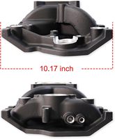 Collecteur d'admission double planche Black Chevy SB 1996 et versions ultérieures Vortec, Air-Gap, Professional 2028, Hi Rise Idle 1500-6500RPM
