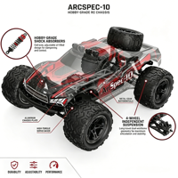 Camion RC AiJH 1:10 4x4, vitesse maximale 45 km/h, tout-terrain, puissant, prêt à rouler, performances de qualité supérieure