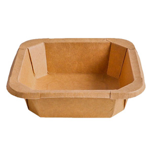 Fiambrera desechable, cuenco de papel, caja de papel Kraft, caja para cortar frutas para llevar, contenedor de embalaje de frutas, postre, comida ligera, ensalada - Product Image 1