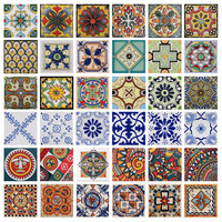Carreaux muraux en céramique de style européen, petits motifs floraux, 100x100mm, pour balcon, cuisine, salle de bain, mur de fond, escalier