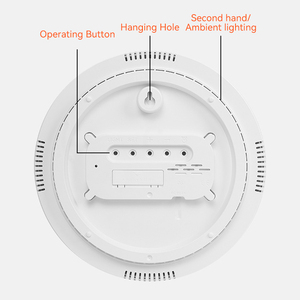 <span class=keywords><strong>Reloj</strong></span> Despertador Decorativo con Luz <span class=keywords><strong>de</strong></span> Iglesia, Calendario, Pantalla Electrónica RGB <span class=keywords><strong>de</strong></span> Gran Tamaño, <span class=keywords><strong>Reloj</strong></span> <span class=keywords><strong>de</strong></span> Pared Digital LED Redondo con Temperatura - Product Image 3