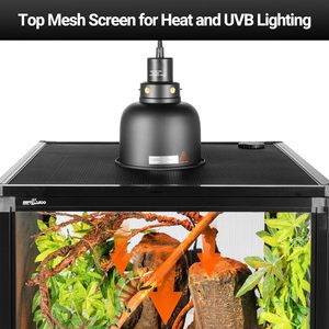 Terrarium vertical pliable de luxe Reptizoo avec logo OEM, haute ventilation, en maille, pour gecko cranté - Product Image 3