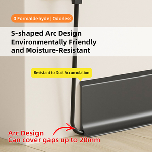 Plinthe de cuisine moderne en <span class=keywords><strong>PVC</strong></span> <span class=keywords><strong>gris</strong></span> flexible auto-adhésive, 10 cm, anti-insectes, durable - Product Image 2