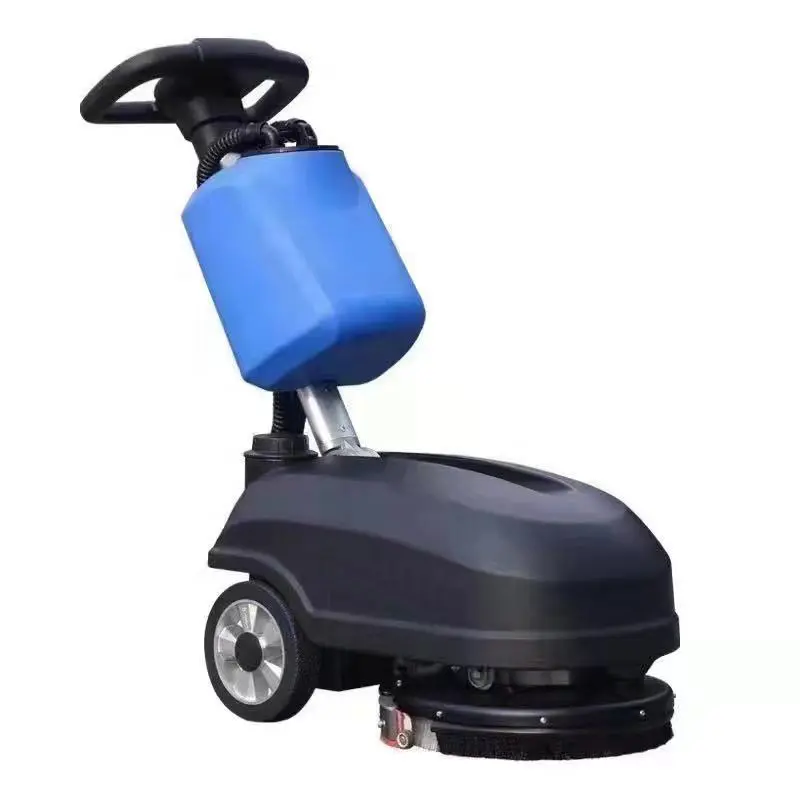 Hand Push Power Manual Battery Model Floor Cleaner Tile Rubber Hard Cement Washing Scrubber Machines