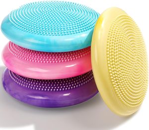 CZFIT Disco de Equilibrio Azul Resistente para Fitness, Entrenamiento de Core y Yoga, con Bomba - Product Image 1