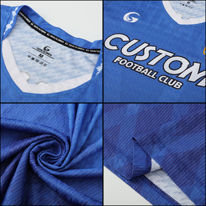 Camiseta de Fútbol Personalizada Transpirable de Secado Rápido para Adultos, Camiseta de Fútbol con Cuello Polo Sublimado y Bordado, Camisetas de Fútbol Jacquard para Hombre X5571 - Product Image 6