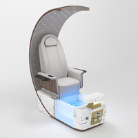 Table de massage électrique haut de gamme en cuir véritable avec éponge haute densité pour salon de beauté, spa, bain de pieds, traitement des ongles et des cils