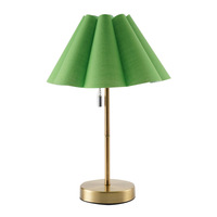 Lampe de table transfrontalière en tissu et fer forgé, design floral, à commande par cordon, pour bureau, chambre, veilleuse, chevet, hôtel, café