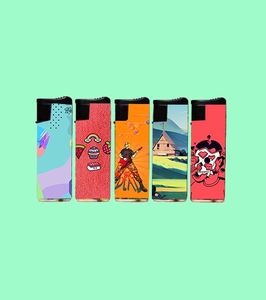 Wholesale Fast Shipping Fashionable Windproof Multi-functional Gas Refillable Simple <b>Lighter</b> for Daily Use Outdoor Camping - Product Image 6