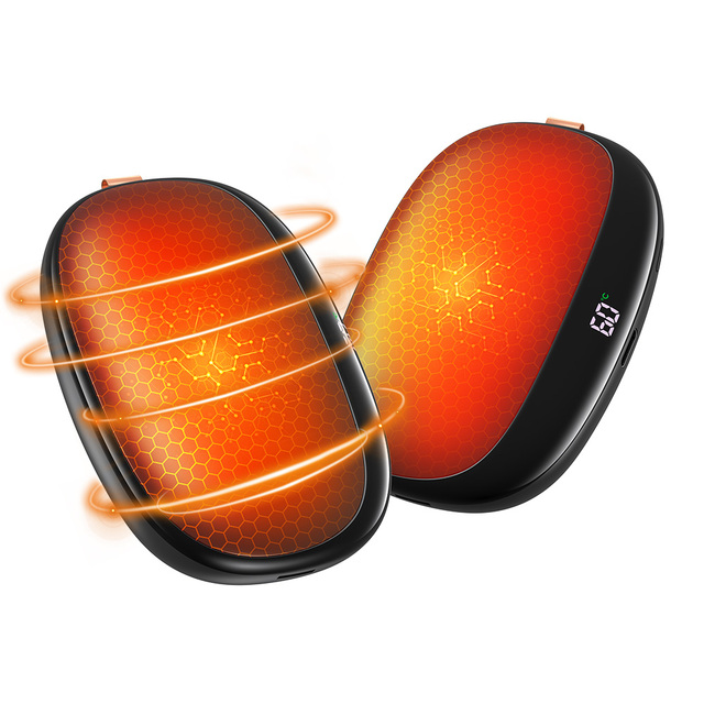 2-In-1 Smart Digital Display Hand Warmer Power Bank Type-C Charger 8000mAh Large Capacity OEM Portable Battery Pack Quick Charge