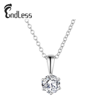 Collier pendentif en moissanite, collier tennis en moissanite, collier géorgien en moissanite