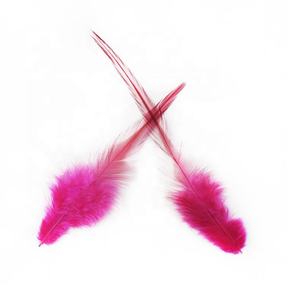 Happy Feather 100PCS Pluma de <span class=keywords><strong>gallo</strong></span> para manualidades, 5-7 pulgadas Plumas de cuello de faisán naturales Pendientes colgantes Atrapasueños Rosa - Product Image 3
