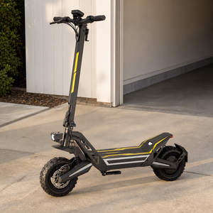 Trottinette électrique en acier à haute teneur en carbone 1200W, propulsion arrière, 48V 18.2Ah, autonomie 50KM, vitesse 55KMH, pneus 11 pouces, freins à disque doubles, entrepôt UE - Product Image 3