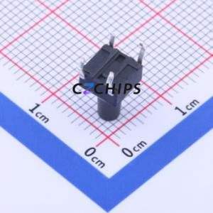 GT-TC096C-H095-L1 Tactile Switch Through hole-4P,6x6mm Switch Single Pole Single Throw Round Button 1N Through Hole - Product Image 2