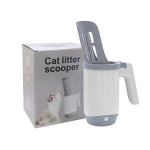 Pala para Excrementos de Mascotas 2 en 1 de Alta Calidad, Fácil de Limpiar, con Bolsas para Desechos - Product Image 1