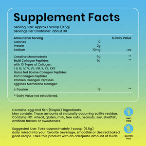 Lifeworth Creatina Monohidrato en Polvo con BCAA, Mioinositol, Colágeno, Biotina, Ácido Hialurónico, Folato, L-<span class=keywords><strong>Glutamina</strong></span>, Vitamina D3, Hierro y <span class=keywords><strong>Zinc</strong></span> - Product Image 4