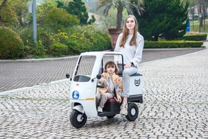 Fabricación interesante niño niña camión de reparto toldo niños bebé carga niños coche de juguete eléctrico - Product Image 6