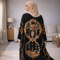 Robe vintage florale mi-longue en polyester à coupe ample avec impression numérique et emballage personnalisé, faible MOQ pour les commandes d'essai