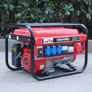 เครื่องกำเนิดไฟฟ้าเบนซินแบบพกพา (จีน) 110v 220v 5kw 5 กิโลวัตต์ รุ่น BS6500 เครื่องกำเนิดไฟฟ้าเบนซิน 5kw BS6500 BS6500 เครื่องกำเนิดไฟฟ้าเบนซิน 5kw - Product Image 1