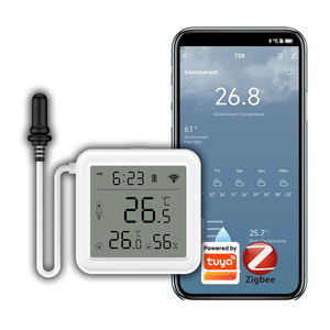 Capteur de température et d'humidité Tuya Zigbee avec sonde externe, thermomètre LCD, fonctionne avec Alexa Google Assistant - Product Image 1
