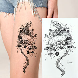 Usine OEM nouveau style serpent <span class=keywords><strong>fleur</strong></span> populaire écologique étanche amovible temporaire <span class=keywords><strong>tatouage</strong></span> autocollant luxe Body Art <span class=keywords><strong>bras</strong></span> arrière - Product Image 5