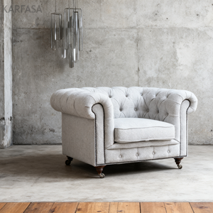 चेस्टरफील्ड अमेरिकी रेट्रो सोफा, उच्च अंत कपड़े, लिविंग रूम स्टडी स्टूडियो के लिए उपयुक्त, घर के उपयोग के लिए स्टाइलिश आराम सोफा - Product Image 1