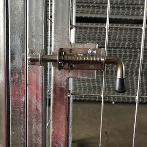 กรงสุนัขกลางแจ้งขนาดใหญ่แบบโมดูลาร์ 5*10*8 ฟุต ผลิตจากเหล็กชุบสังกะสีแบบจุ่มร้อน แข็งแรงทนทาน สำหรับขาย - Product Image 4