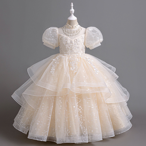 Abito da Cerimonia per Bambina Stile Europeo-Americano <span class=keywords><strong>Elegante</strong></span> e di Lusso con Cristalli - Product Image 5