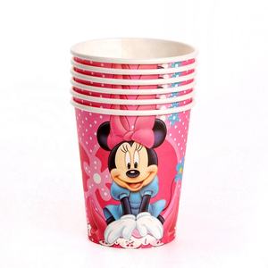 Articles de fête sur le thème de la beauté, décorations pour anniversaires d'enfants, événements, cadeaux de mariage, gobelets en papier à motif de bêtes sauvages - Product Image 4