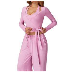 Top Deportivo de Manga Larga de Spandex Sólido de Alta Gama, sin Costuras, con Tirantes Ajustables para Gimnasio <span class=keywords><strong>y</strong></span> Ejercicio al Aire Libre - Product Image 1