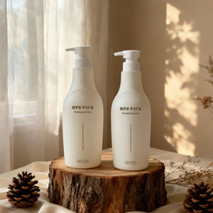 100% перерабатываемая ПЭТ-упаковка класса люкс для косметики: флаконы для лосьона, средств для умывания лица и тела, оптовые пустые ПЭТ-бутылки для шампуня - Product Image 2