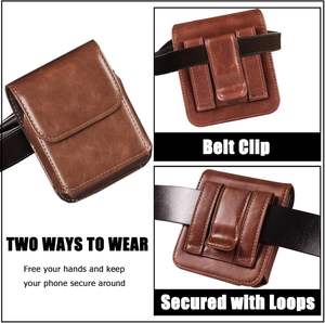 सैमसंग जेड फ्लिप 6 होल्स्टर केस फ्लिप 6 होल्स्टर केस फ्लिप 7 बेल्ट क्लिप के लिए चमड़े के पाउच बटुआ 2025 - Product Image 5