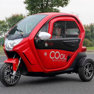 Triciclo Eléctrico Gtn de 1000w, 40km/h, Rojo, Totalmente Cerrado, Vehículo de Movilidad de Tres Ruedas - Product Image 1