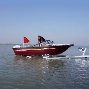 CE 4.5m/14.8英尺船高品质钓鱼生活方式游艇铝船无舷外发动机