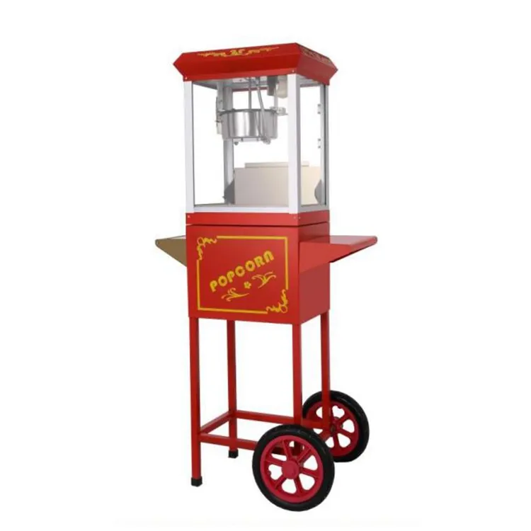 8 once Popcorn Macchina Elettrica Con Il Carrello