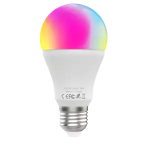 Lâmpada led inteligente, 10w, e27, rgb, cor fria, regulável, trabalho com google home, vida inteligente tuya