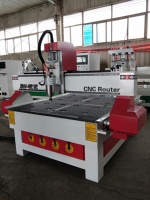 Routeur CNC pour le travail du bois pour petites entreprises, 3 axes, ATC, table à vide, contrôle NC Studio & Syntec, broche simple, 1200x1200x200mm