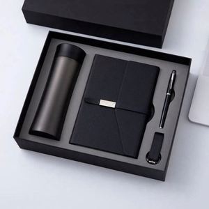 Customized Pu Leather Note Book Corporate Gift Set A5 <b>Journal</b> Wholesale Promotional Luxury Notebook Pen Set With Water Bottle - Product Image 6