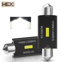 Ampoule LED de voiture 12V DC CSP 1860 Canbus Festoon 31/36/39/41mm C5W C10W, lampe de lecture intérieure de voiture, éclairage de plaque d'immatriculation
