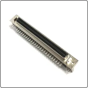 High quality SCSI 100Pin Female Connector DB 100pin Socket 1.27mm Right Angle DIP SCSI 100 Pin Female Connector for PCBA