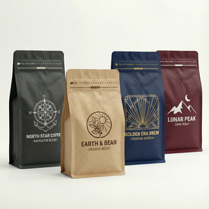 Sacchetto Stand-up Personalizzato Antiumidità per Tè e Caffè Mocha 250g 500g da Fornitore Cinese - Product Image 4