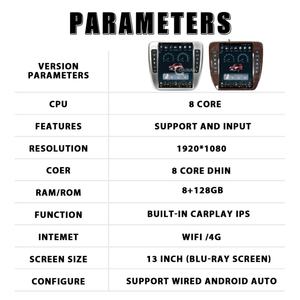 Autoradio Android 12, 13 pouces, climatisation automatique, GPS, lecteur multimédia, Carplay pour GMC Yukon Chevrolet Tahoe Suburban 2007 2008-2014 Ce - Product Image 6