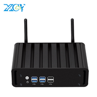 Mini PC sans ventilateur XCY Intel Core I5 5300U Win10 Linux HD VGA WiFi 300 Mbps Gigabit Ethernet 4K UHD 8xUSB