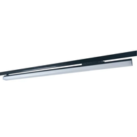 Sistem Pencahayaan Rel Linear LED Optik Difuser 40W Modern untuk Dalam Ruangan dari RONSE Wholesale, Lampu Supermarket Berbahan Aluminium Alloy