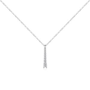 Collar de Cadena Clavícula de Alta Gama con Diseño de Cielo Estrellado en Plata de Ley S925 con Pequeños Diamantes Brillantes - Product Image 5