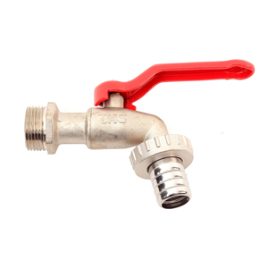 Brass <b>Garden</b> Bibcock 1/2" with <b>Hose</b> <b>Connector</b> | Outdoor Faucet | THS Thermostyle® - Product Image 1