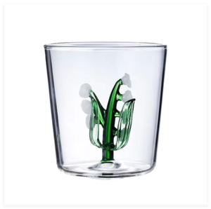 Léger luxe créatif nouveau Design plante fleur verre tridimensionnel Lily Valley cloche orchidée verre à vin gobelet 301-400ml - Product Image 6