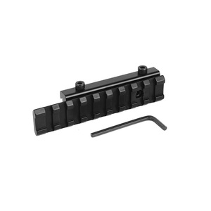 อะแดปเตอร์ยึดแบบ Dovetail อลูมิเนียม CNC ขนาด 11 มม. ถึง 20 มม. สำหรับติดตั้งอุปกรณ์ยิงแบบออปติคอล หลายช่อง รุ่น Black Precision ผลิตตามสั่งจากโรงงาน - Product Image 1